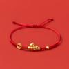 Chinese Style Horse Year Bracelet Zodiac Year 2026 Horse Year Lucky Pony Red Rope Blessing New Year Hand Rope Fortune Bracelet