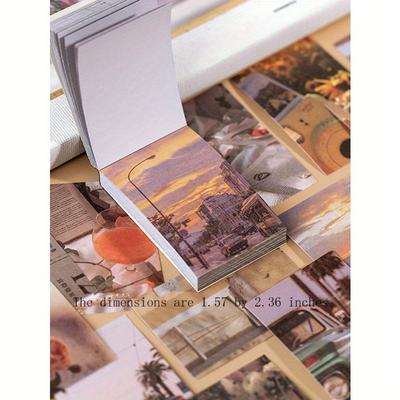 1pc Random Delivery Japanese Paper Sticker Notebook, Ins Style Fresh Diary Memo Pad, 50 Sheets, School Supplies, Back To School