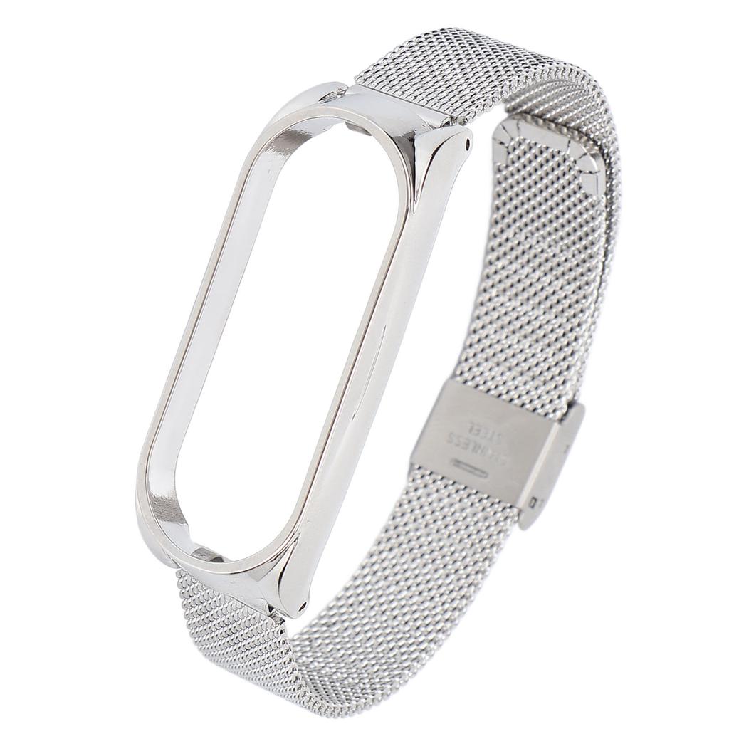 Metal Band Compatible for Xiaomi Mi Band 6 Smartwatch Replacement Steel Strap Bracelet Wristband Accessories