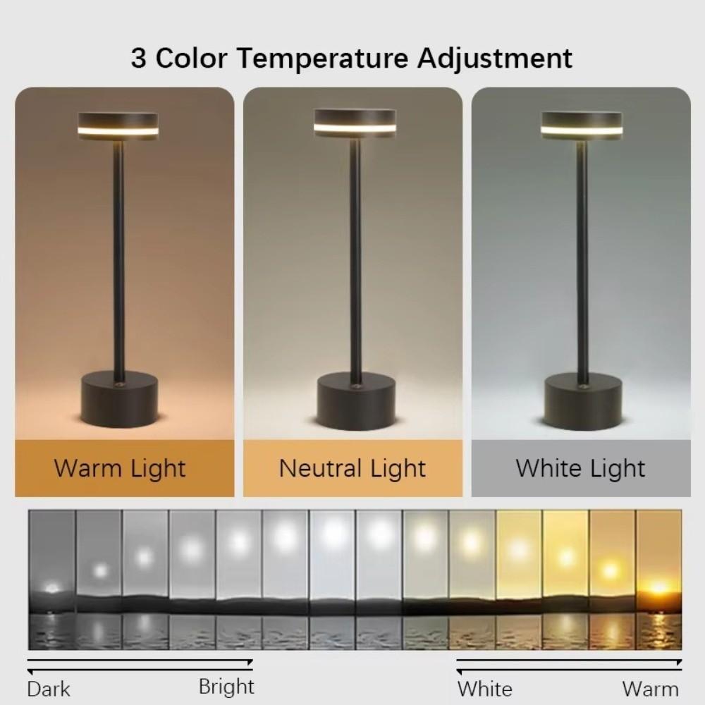 Creative USB Charging LED Night Light Adjustable Brightness Home Decor Touch Table Lamp Stepless Dimming Ambient Light