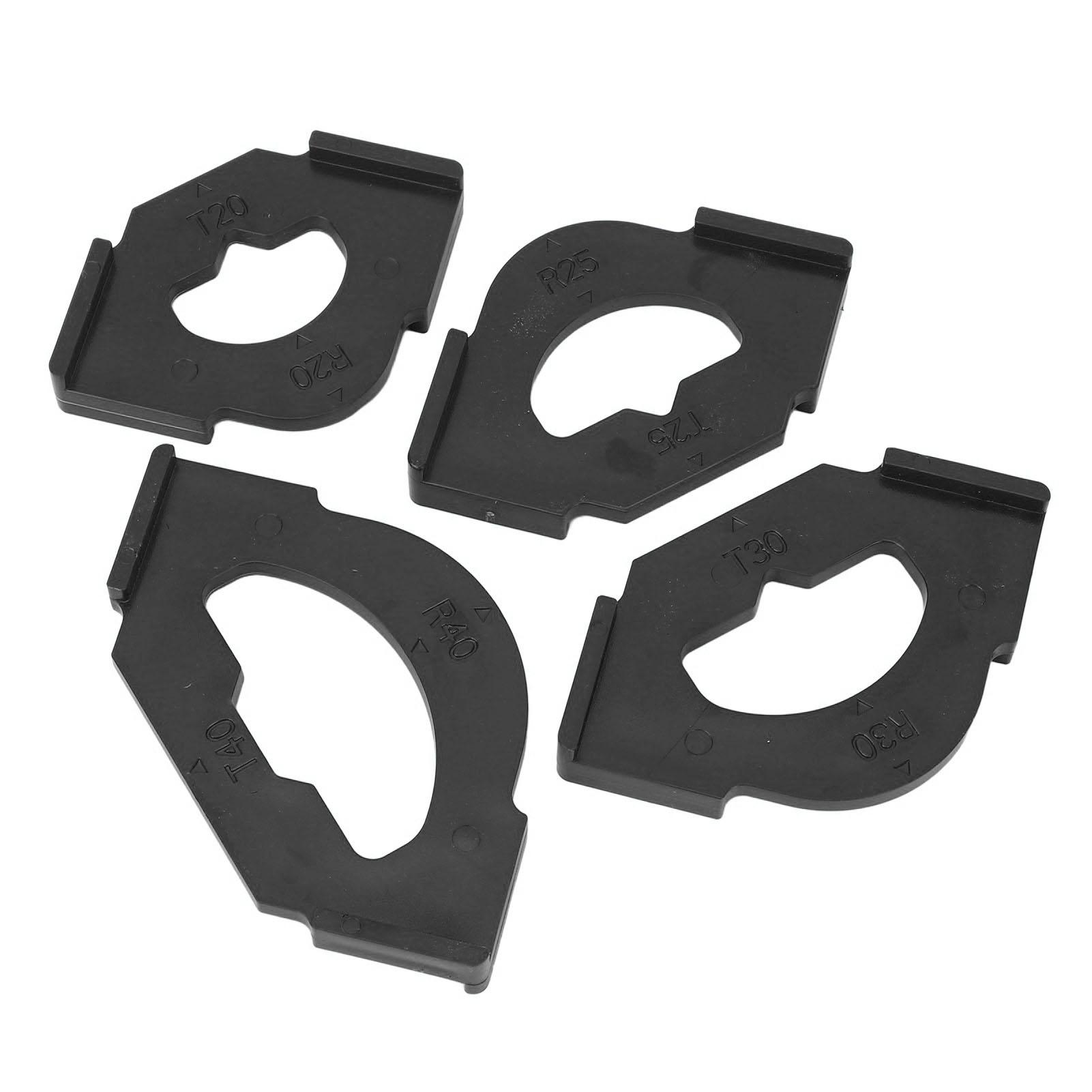 

4 шт. Шаблон для фрезера для радиусных углов R20T20 R25T25 R30T30 R40T40 Пластиковый шаблон для фрезера для