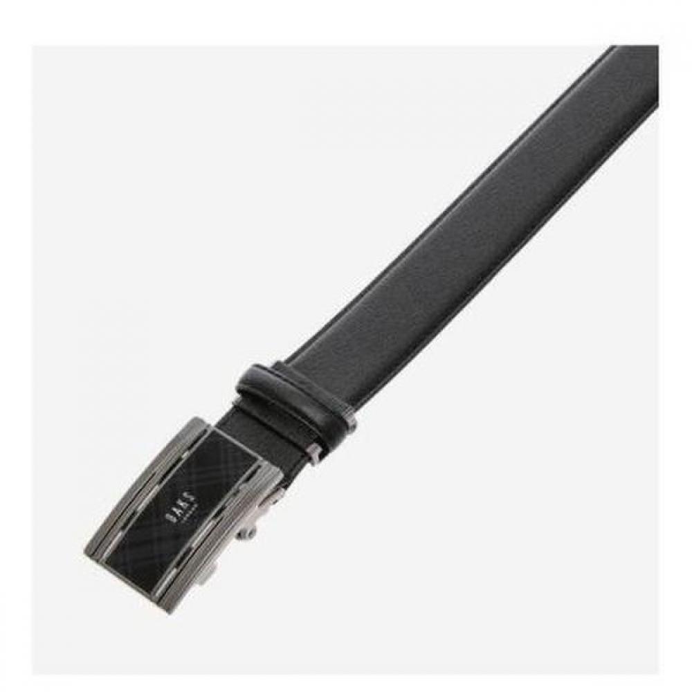 Daks Black Check Pattern Buckle Leather Automatic Belt Dbbe1f784bk