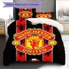 Man Utd Bedding Quilt Set Quilt Cover Pillowcase Home Decoration Birthday Gift (1 * duvet cover + 2 * pillowcase, without core)