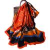 New Style of Imitation Silk Scarf for Women  Summer Vacation Scarf  Fashionable and Fashionable Printed Sunshade Scarf