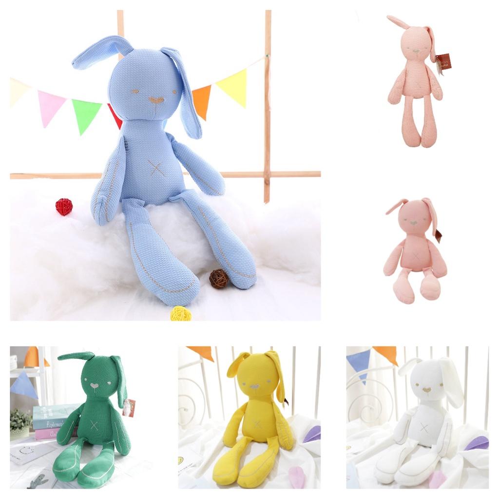 Adorable Cartoon Pacifier Bunny Plush Toy For Newborns Cute And Cuddly Soft Short Plush Available In Blue Pink White Yellow And Green 50cm/19.68in