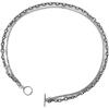 Trendy Minimalist Titanium Steel OT Buckle Necklace: Japanese Korean Fashion for Men and Women, Clubbing Hip Hop Chain Jewelry
