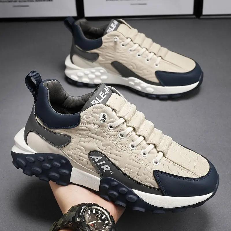 2024 Platform Rubber Men's Sneaker Summer Men Sneakers Non-Slip Male Tennis Shoes Gym Running Sports Shoes