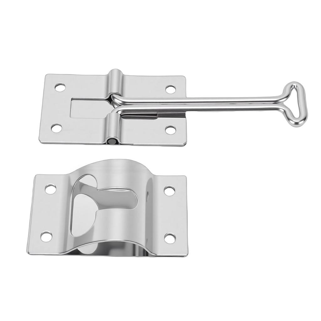 RV Door Holder Stainless Steel T Trailer Door Holder Catch for Trailers Camping Vehicle Trucks