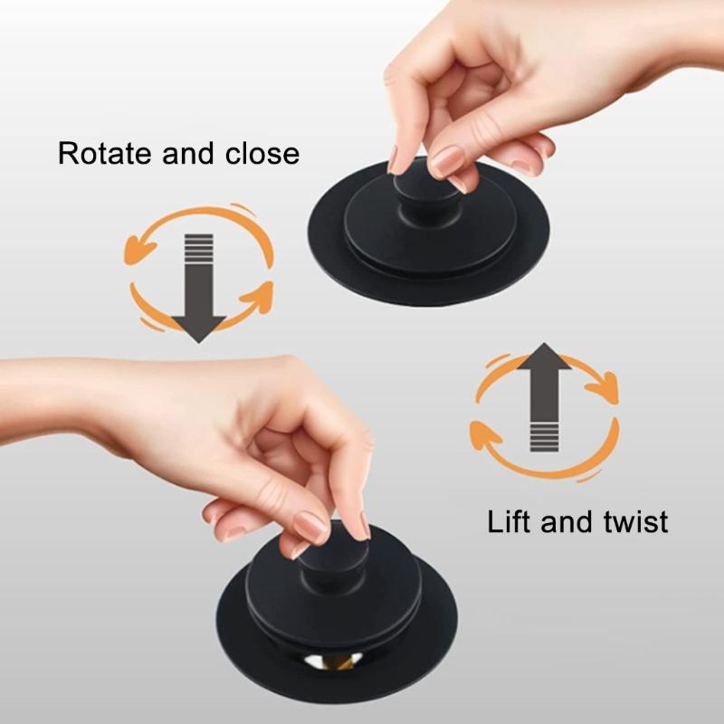 Bathtub Drain Conversation Kits Assembly Lift and Turn Tub Drain Kits with Two-Hole Overflow Faceplate Easy Installation