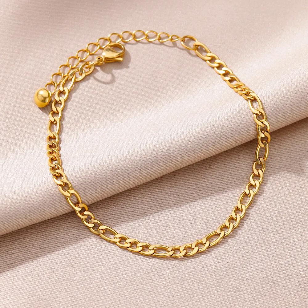 Stainless Steel Imitation Pearl Anklets for Women Gold Color Chain Ankle Bracelet Anklet Summer Beach Jewelry Accessories Gift
