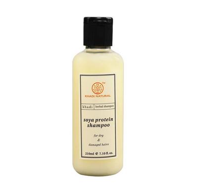 Natural Soy Protein Shampoo: for Dry and Damaged Hair (210 Ml), Herbal Hair Cleanser Soya Protein,