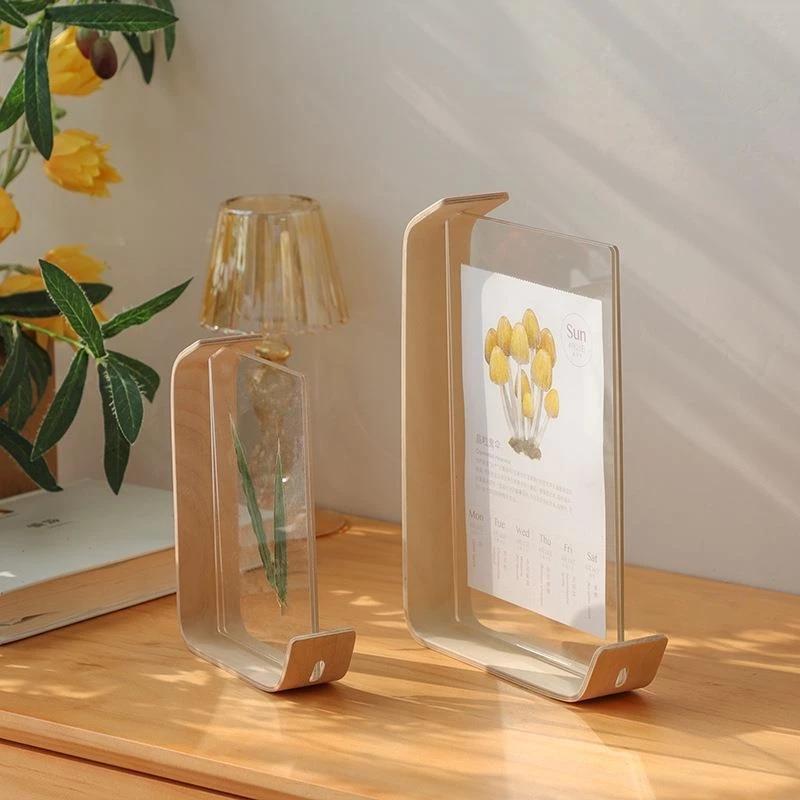 Wooden Acrylic Photo Frame Herbarium Display Frame Calendar DIY Frame Photo Frames For Wedding Party Picture Frame Photo Decor