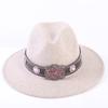 Popular European and American High-end Wool Top Hat, Men's and Women's Fashion Versatile Elegant Top Hat Jazz Hat