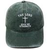 The Lord gave me strength embroidered baseball cap vintage casual visor for men and women