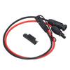 Solar Panel to SAE Adapter Cable PV Connector Solar Extension Cable with Waterproof Cap 10AWG 0.60m