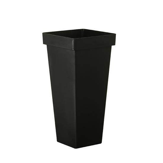 

Tall Flower Bucket Modern Plastic Vase Elegant Square Bucket for Cut Flowers Floral Arrangement Home Wedding Party Table Centerpiece Small чёрный
