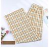 Plaid Pants Women's Summer Thin Section Loose Straight-leg Slimming All-match Casual Pants High Waist Drape Wide-leg Pants