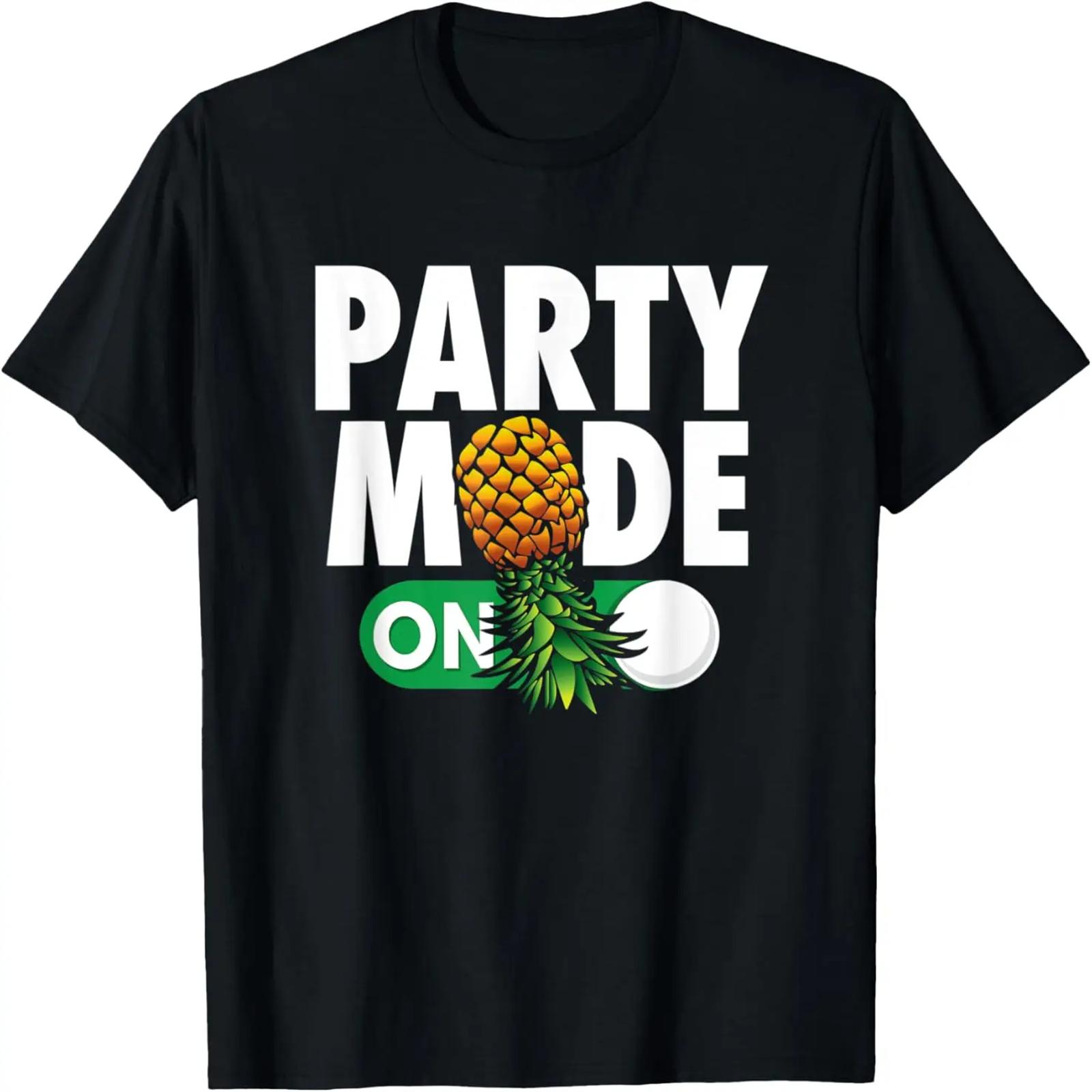 

Party Mode On Funny upside down pineapple swinger retro T-Shirt XXXXXL різнокольоровий