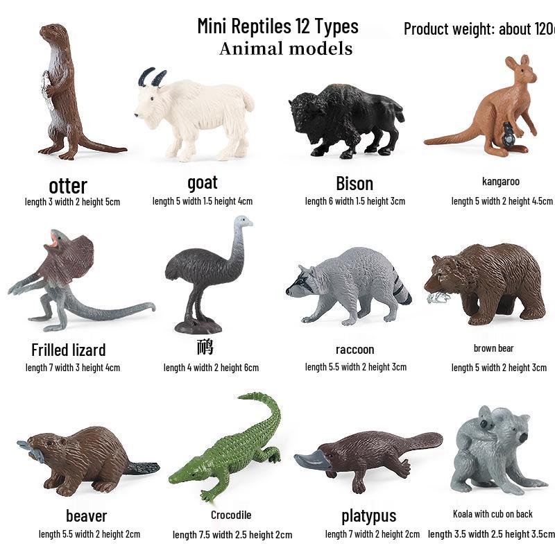 Children's Cognition Animal Models: Chipmunk, Marmot, Squirrel, and Mouse Toys for Home Decoration.