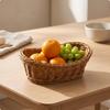 Imitation Rattan Basket Rustic Wicker Long-Lasting for Kitchen