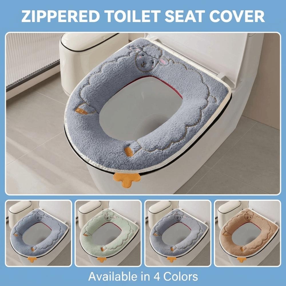Skin-Friendly Plush Toilet Seat Thick Warm Toilet Seat Cushion Toilet Seat Cover All Seasons