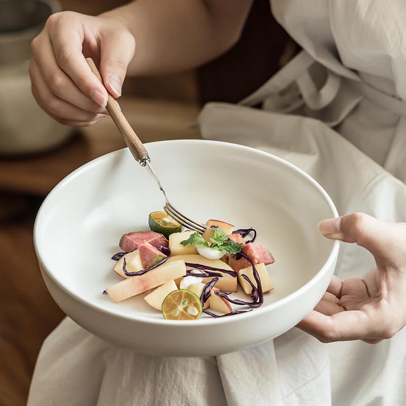 De ou Xingguang Matte Ceramic Serving Bowl матовый белый