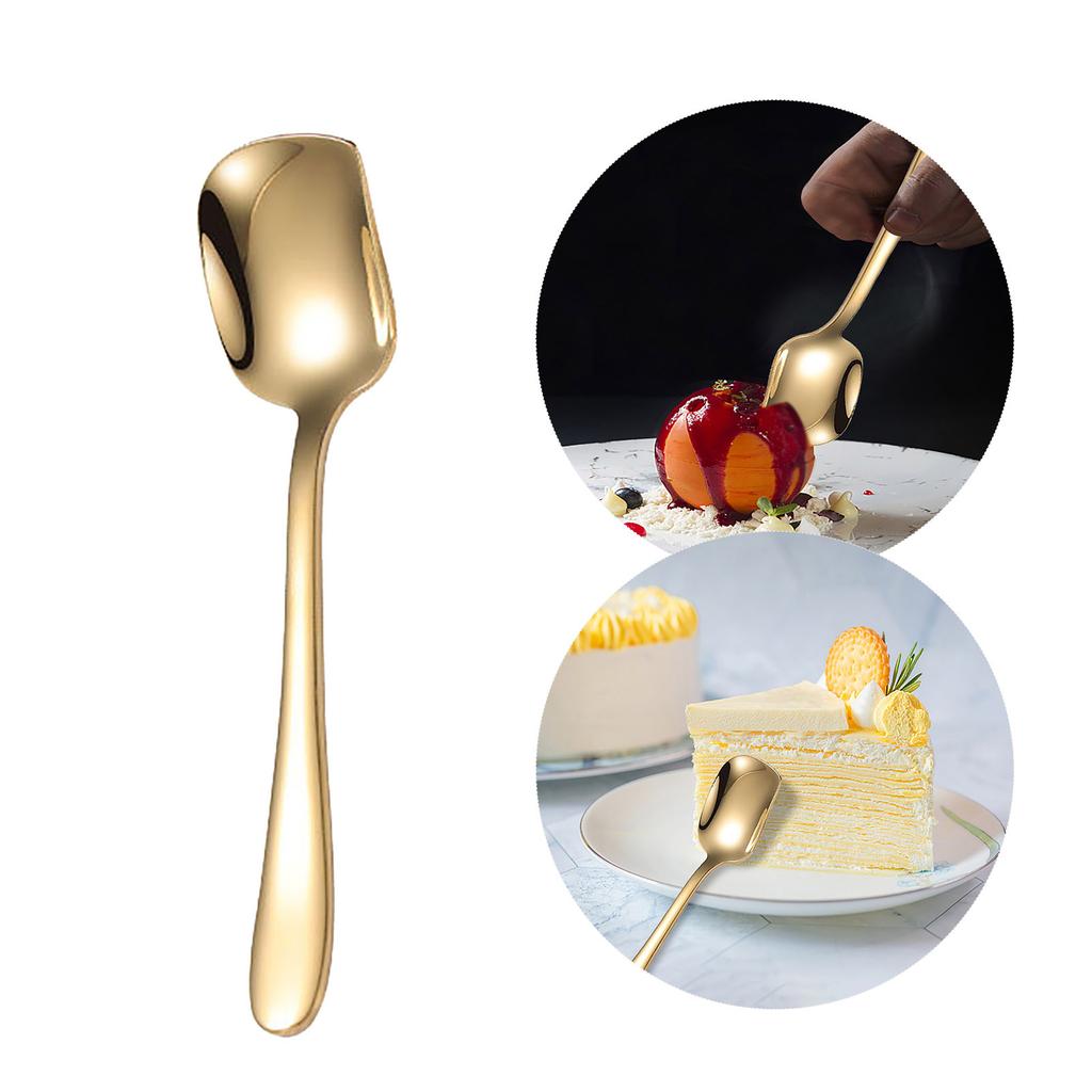 Cheap Household Highgrade Frosted Stainless Steel Multifunction Dessert Spoon Joom