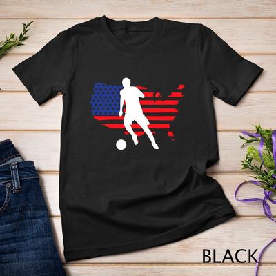 Damen US-Nationalmannschaft Fußball Dribbeln Amerikanische Flagge Fußball Unisex T-Shirt
