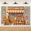 2D flat design single-piece decoration for bakery wall suitable for any season suitable for decorating rooms and gardens