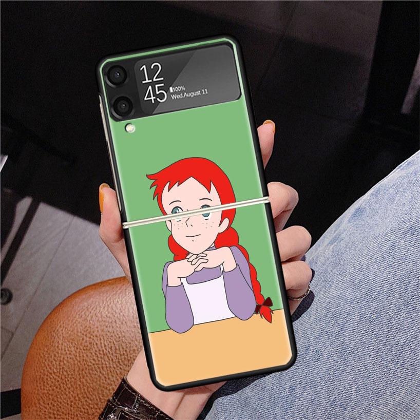 

A-Anne Of Green Gables Shirley Phone Case For Samsung Z Flip 7 6 5 4 3 Galaxy ZFlip7 ZFlip6 ZFlip5 ZFlip4 ZFlip3 5G Print Cover Samsung Z Flip 7