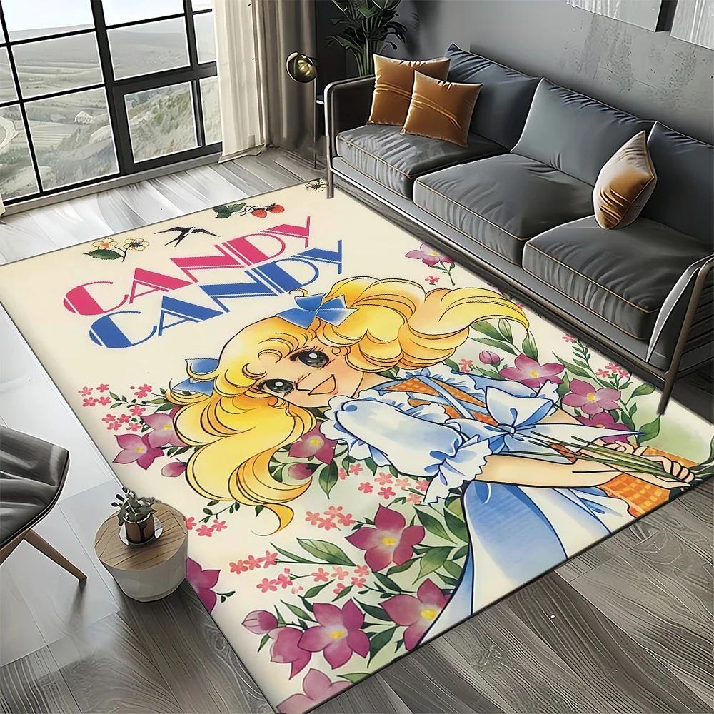 Candy Candy 27 Style New 3D Girl Cartoon AnimeRug Carpet for Living Room Bedroom Decor,Non-slip Decoration for Sofa Doormat Kid