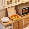 1/12 Doll House Miniature Pizza Set Food Play Model Figure With Realistic Design Safe Resin Figurine For Kid Pretend Play