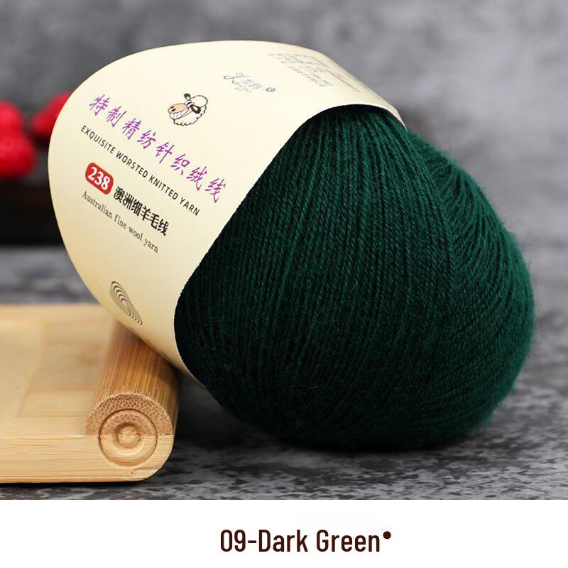 Fine Australian Wool Yarn for Hand-Knitted Sweaters, Hats, and Scarves