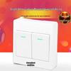 Dual Control Surface-Mounted Two-Gang Wall Switch Socket Panel