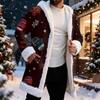 Erkek Günlük Noel Baskılı Ceket