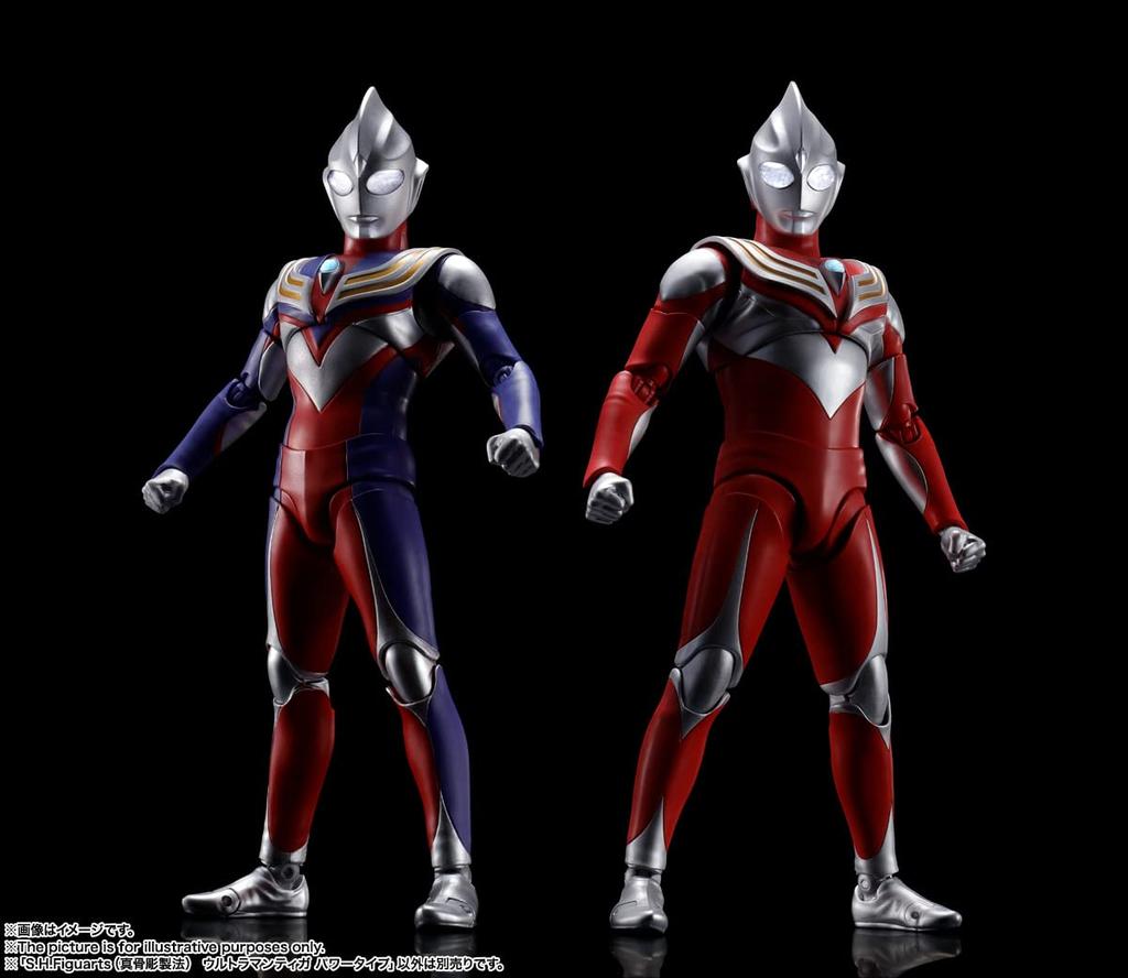 TAMASHII NATIONS Ultraman Tiga Power Type 150mm Painted Movable Figure S.H.Figuarts (Shinketsu Seiho) Approx. PVC&ABS&TPE