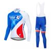Mens Long Sleeve Cycling Jersey Pants Set Breathable Quick-Dry Outdoor Road Bike Riding Gear