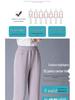 Women's Lightweight Ice Silk High-Waist Casual Pants for Summer - Mid to Elderly, Loose Fit, Nine-Length