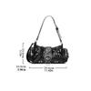 Punk Y2K Retro Rivet Shoulder Bag Oil Wax Leather Spicy Girl Motorcycle Bag Korean Multi-pocket Crossbody Bags Streetwear