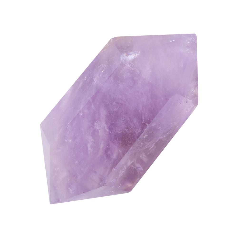 Amethyst Quartz Purple,   Stone 4.5cm Double Pointed Prism for Home Decoration Jewelry Making Fish   Potted Plants Foot   with Crtive Shap