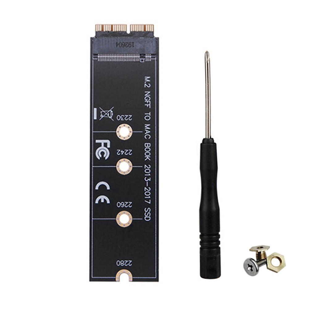 M.2 NVME SSD Adapter PCIE3.0 SSD Converter SSD Conversion Card for MacBook Air 2013- 2017 for Pro A1465 A1466 A1398 A1502