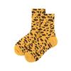 1Pair Men and Women Middle Tube Couple Socks Personality Leopard Print Cotton  Hip Hop European  American Trendy
