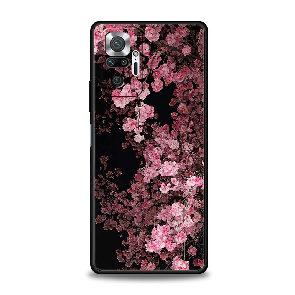 Flower Sea Pink Cherry Blossom Case For Xiaomi Redmi Note 15 14 13 12 5G 11 10 Pro Plus 4G 9S 14C 13C 12C 10C Soft TPU Cover