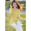 Mokaana Women's Lace Long Sleeve Knit T-shirt