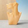 Jewelry Display Bust Smooth HalfFace Mannequin Solid for Photography Black