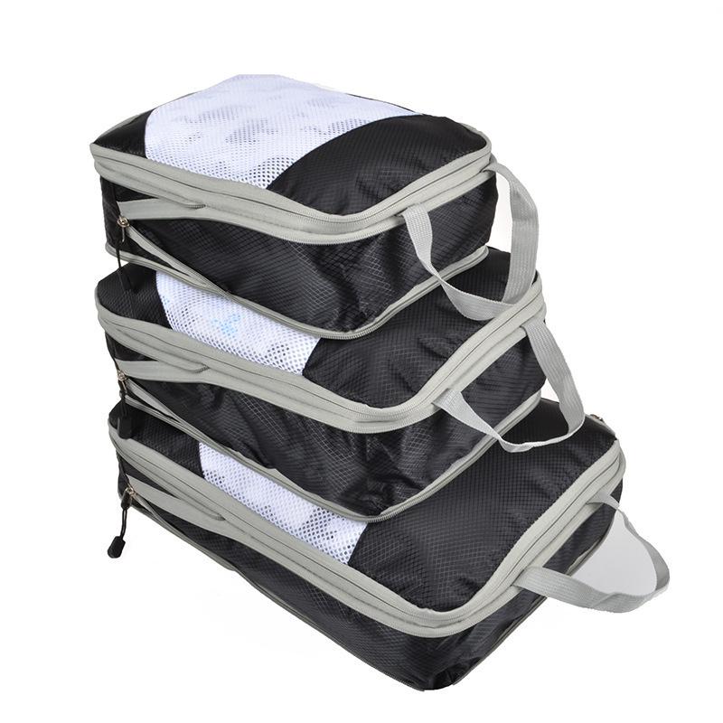 Best-Selling Travel Compression Suitcase Organizers: Three-Piece Waterproof Clothing Storage Bag Set