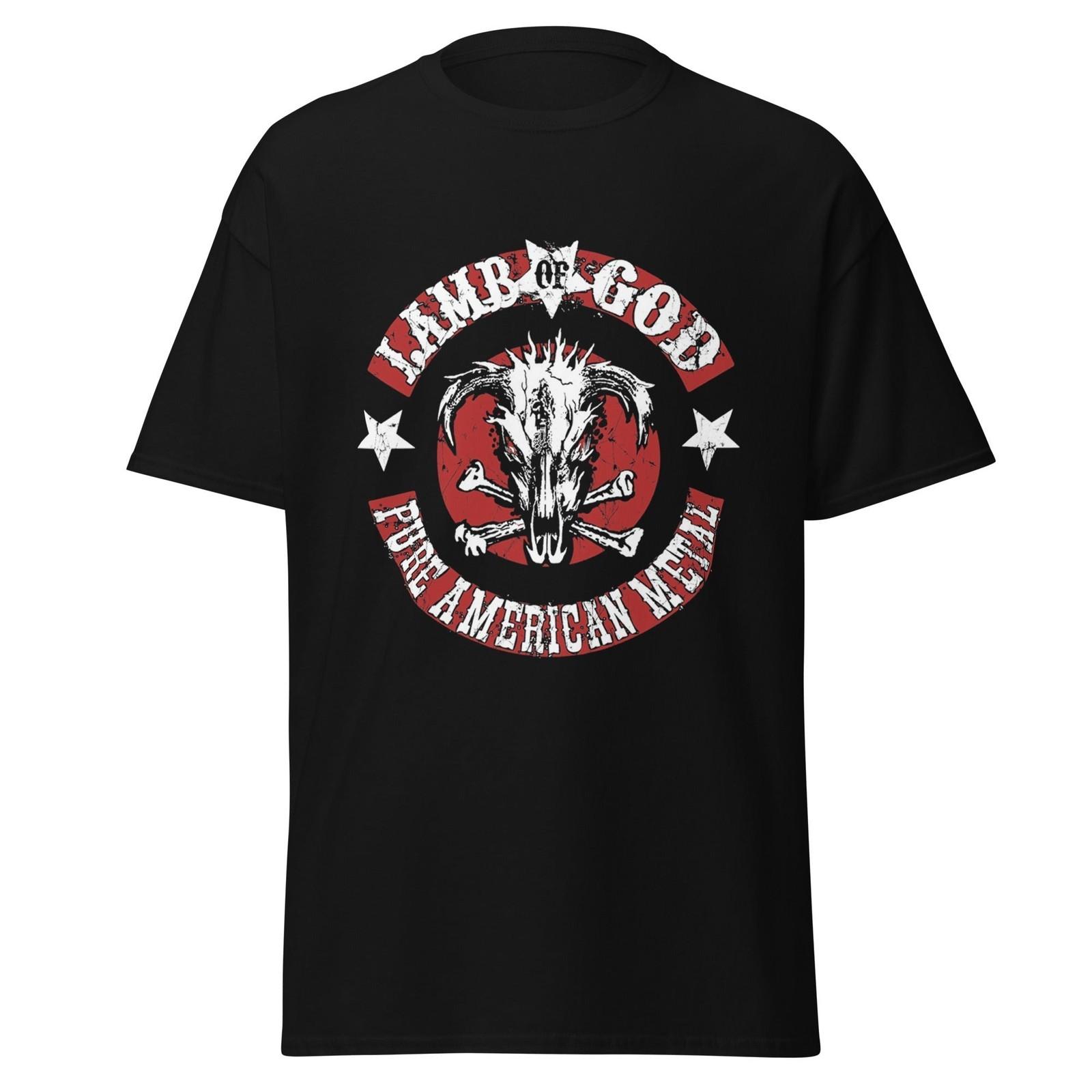 Stakes Lamb Of God Pure American Metal Jumbo Print T-ShirtT-Shirt T-Shirt Blac M
