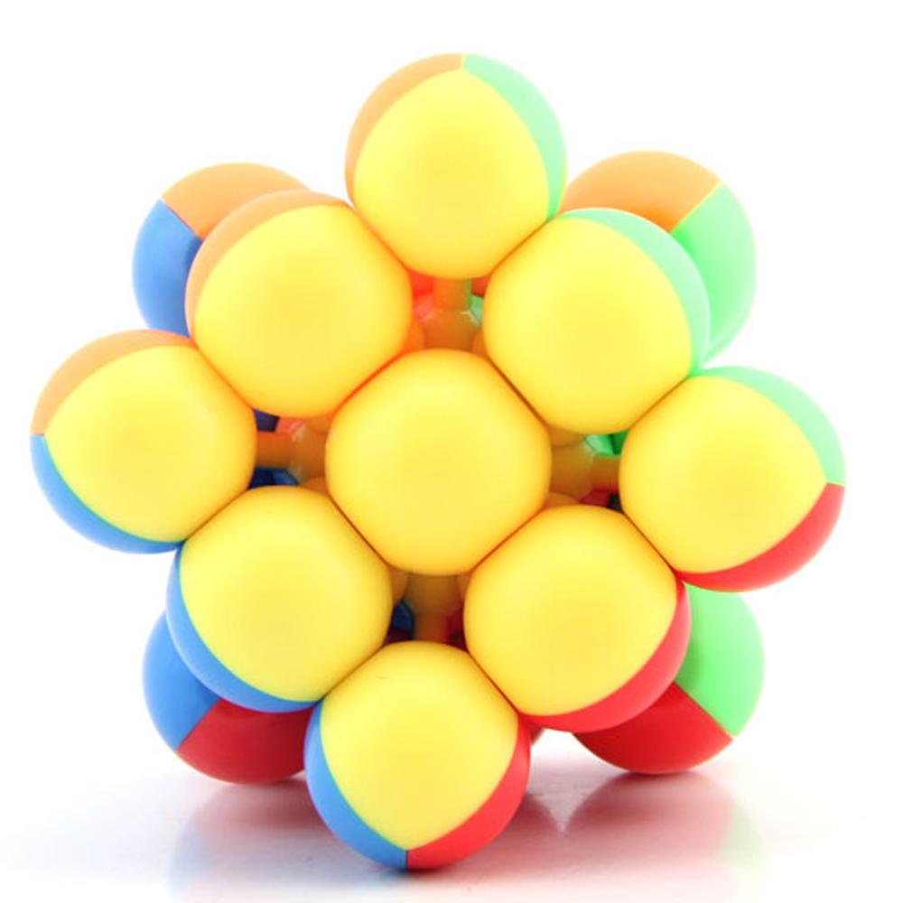 Special Fluorescent Hungarian Cube with Balls without Stickers 3 x 3 333 Multicolor Six Sided 8yrs Strange Cool Stuff