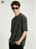 Men's 100% Cotton Acid-Washed T-shirts Solid Custom Print Vintage Tee Washed Oversized T Shirt Tops Harajuku Streetwear Top
