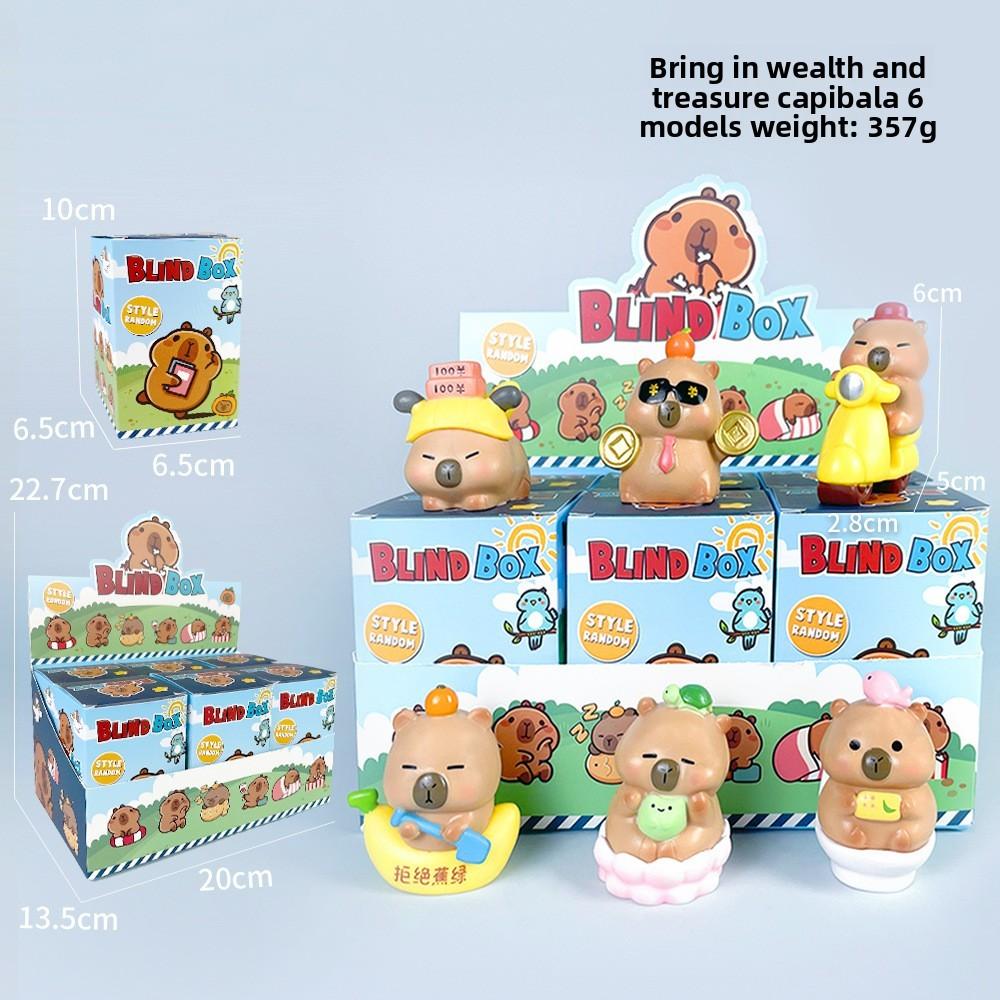 

Capybara Pvc Anime Blind Box Collectible Figurine Giftgiving Display Purposes StyleA